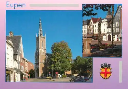 Eupen multi views postcard