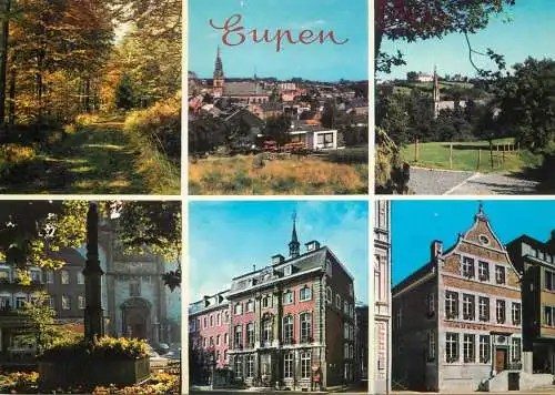 Eupen multi views postcard