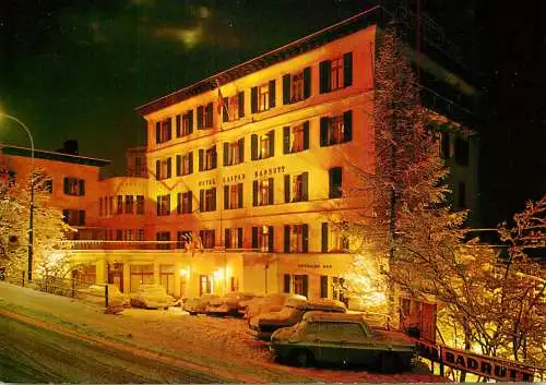 Postcard hotel restaurant Hotel Caspar Badrutt St. Moritz