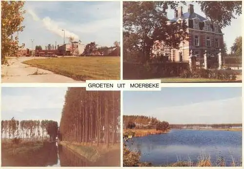 Moerbeke-Waas multi views postcard