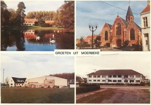 Moerbeke-Waas multi views postcard
