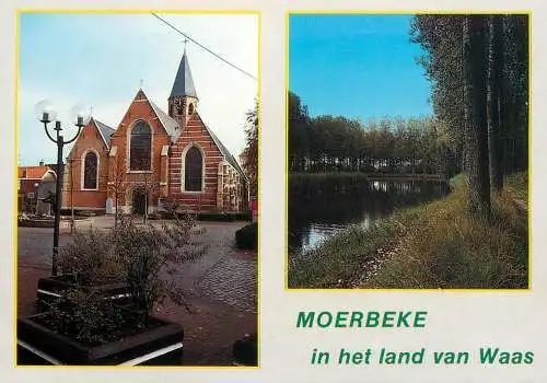 Moerbeke-Waas multi views postcard