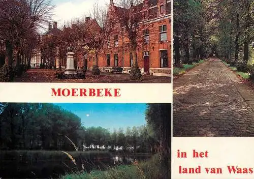 Moerbeke-Waas multi views postcard