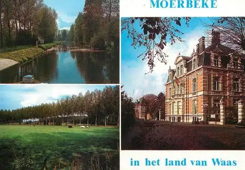 Moerbeke-Waas multi views postcard