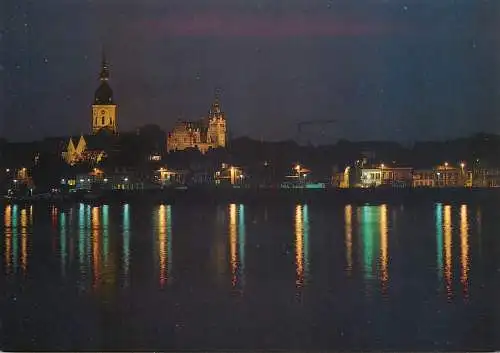 Temse by night postcard
