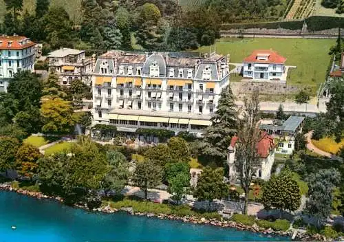 Postcard hotel restaurant Suisse Montreux Grand Hotel