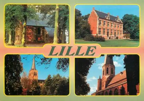 Lille multi views postcard