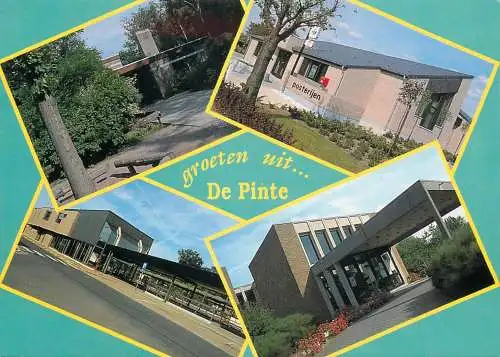 De Pinte multi views postcard