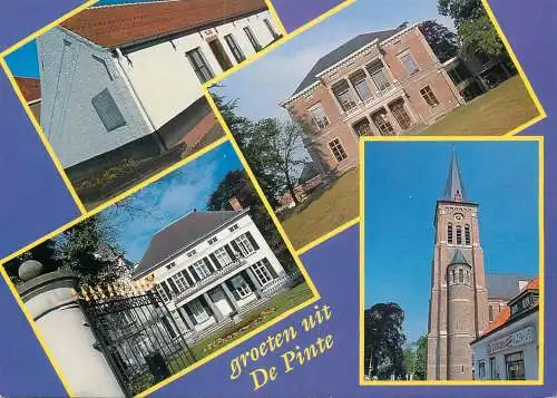 De Pinte multi views postcard
