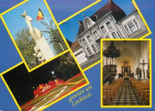 Lochristi multi views postcard