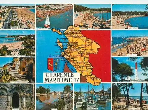 France Charente Maritime map and several views