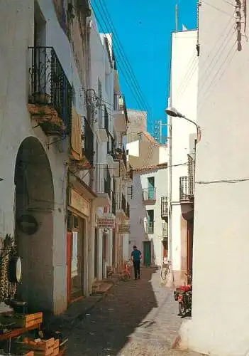 Spain Costa Brava Cadaques calle tipica