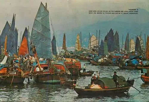 Hong Kong Castle Peak Bay - floating people