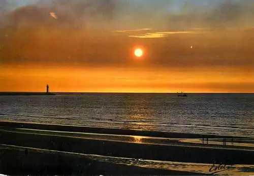 France Dunkerque Malo les Bains crepuscule