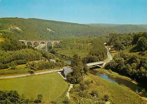 Postcard Belgium Herbeumont sur Semois bridge