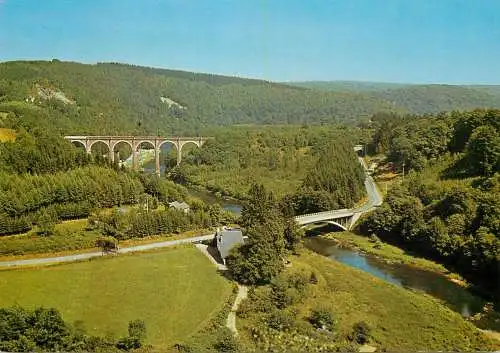 Postcard Belgium Herbeumont sur Semois bridge