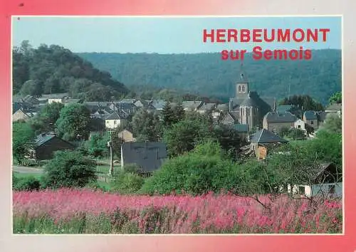 Postcard Belgium Herbeumont sur Semois panorama