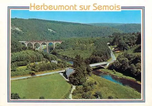 Postcard Belgium Herbeumont sur Semois bridge