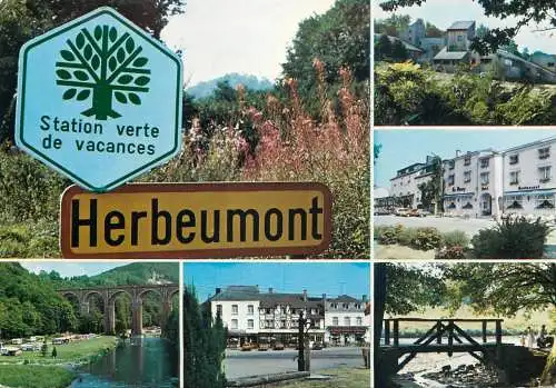 Postcard Belgium Herbeumont city sign