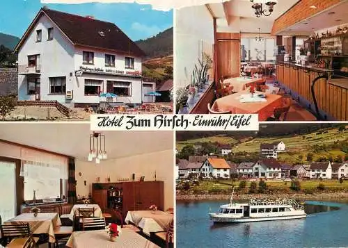Postcard hotel restaurants Zum Hirsch Einruhr Eifel
