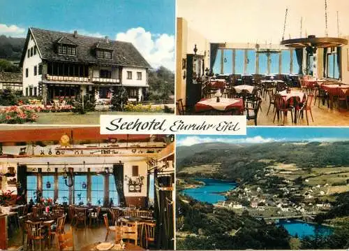 Postcard hotel restaurants Seehotel Einruhr Eifel