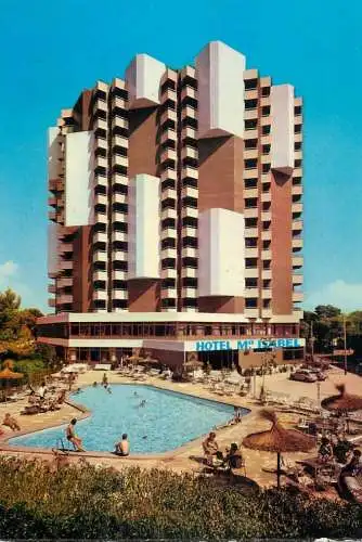 Postcard hotel restaurants Maria Isabel playa de Palma