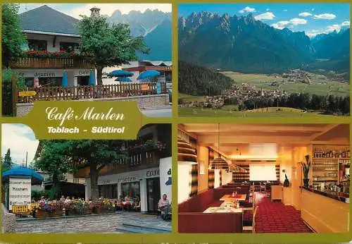 Postcard hotel restaurants Cafe Marlen Toblach Sudtirol