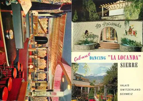 Postcard hotel restaurants La Locanda Sierre cabaret Swiz