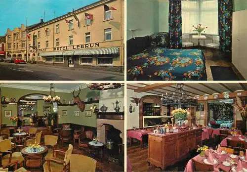 Postcard hotel restaurants Lebrun Bastogne Belgium
