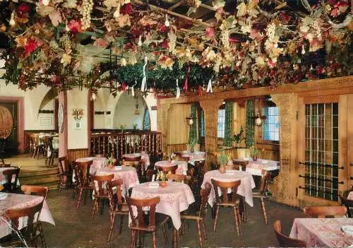 Postcard hotel restaurants Rudesheim castle