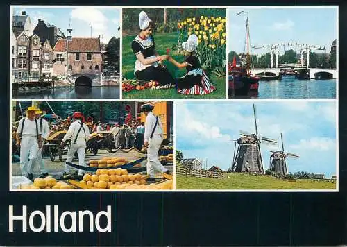 Greetings from Holand Netherlands cheese market dam windmill
