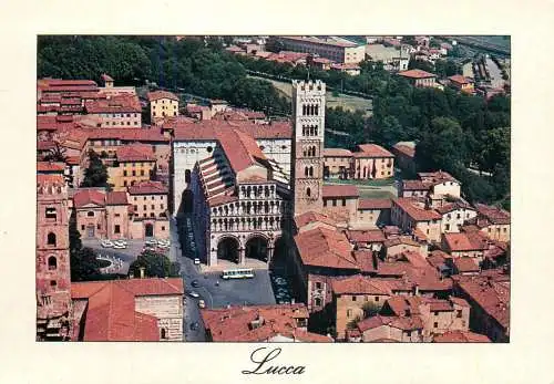 Italy Lucca S. Martino aerial view