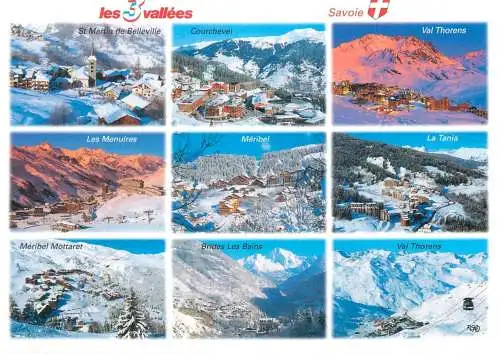 Postcard France les trois vallees