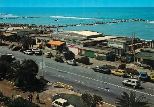 Postcard Italy Marina di Massa beach pier