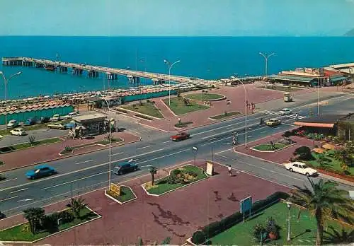 Postcard Italy Marina di Massa beach pier