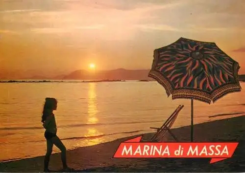 Postcard Italy Marina di Massa beach