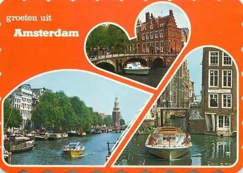 Netherlands Amsterdam bridge boats
