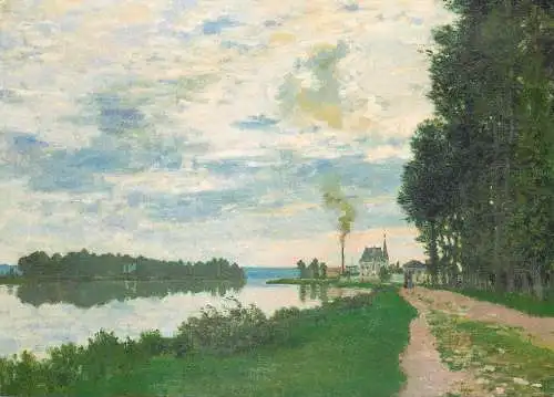La Promenade d'Argenteuil Claude Monet painting