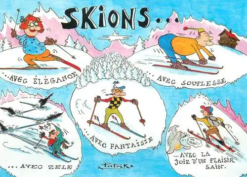 Skions d'apres un dessin de Patrick Legrand
