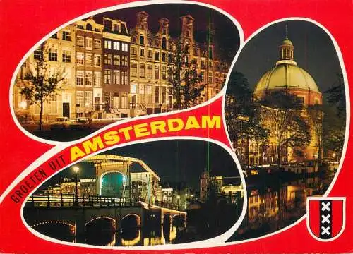 Netherlands Amsterdam night view