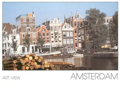 Netherlands Amsterdam chanel log barge