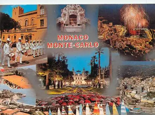 Monaco Monte-Carlo fireworks military parade