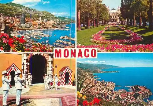 Monaco Monte-Carlo casino harbour soldier parade