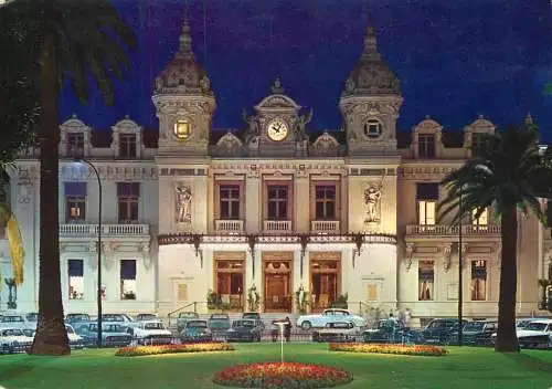 Monaco Monte-Carlo casino by night