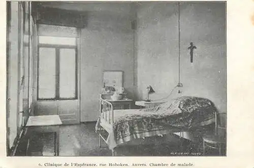 Anvers chambre de malade clinique de l`Esperance