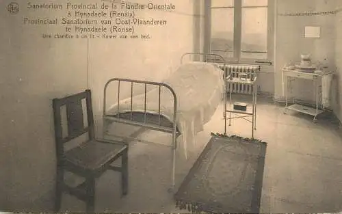 Renaix sanatorium provincial de la Flandre Orientale une chambre a un lit