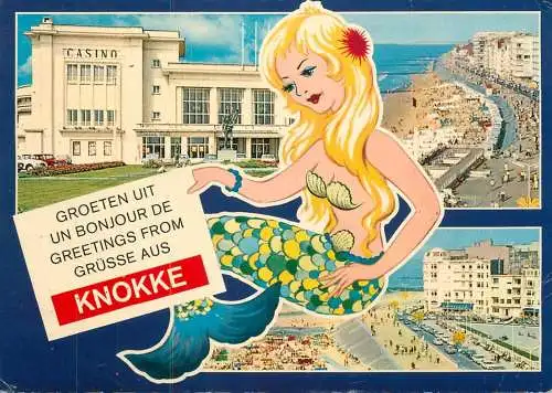 Belgium Knokke casino mermaid