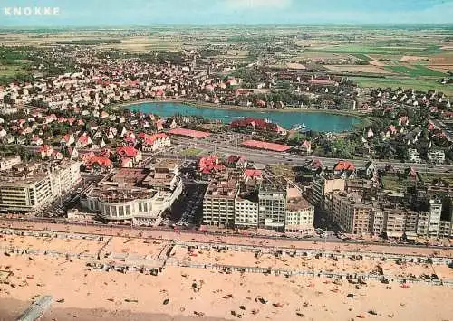Belgium Knokke beach and dike