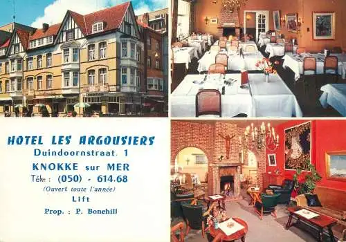 Postcard hotels restaurants Duindoornstraat Knokke sur mer