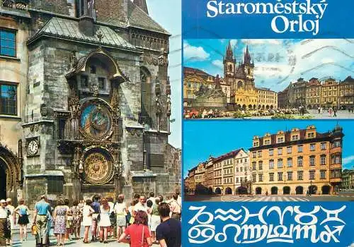 Czech Republic Praha city hall clock